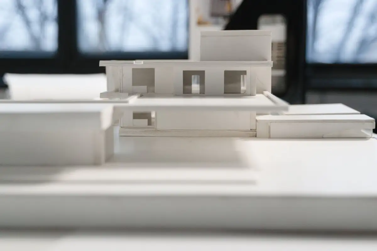 Maquette architecturale d’un projet de construction